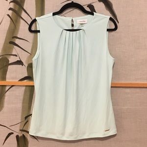 Calvin Klein Turquoise Sleeveless Top.